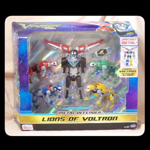 VOLTRON LEGENDARY METAL DEFENDER SET-New-Diecast-Dreamworks-2017-SDCC-FAST SHIP - Picture 2 of 13